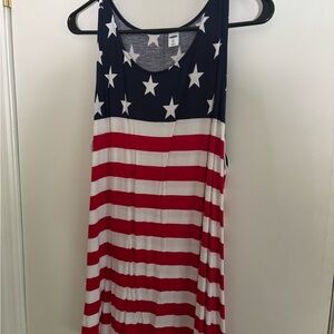 Old Navy Navy and White Starprint shirt